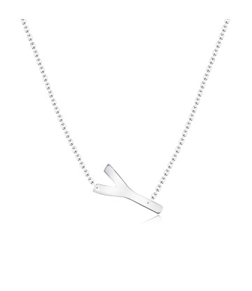 Letter Y Silver Necklace SPE-5539